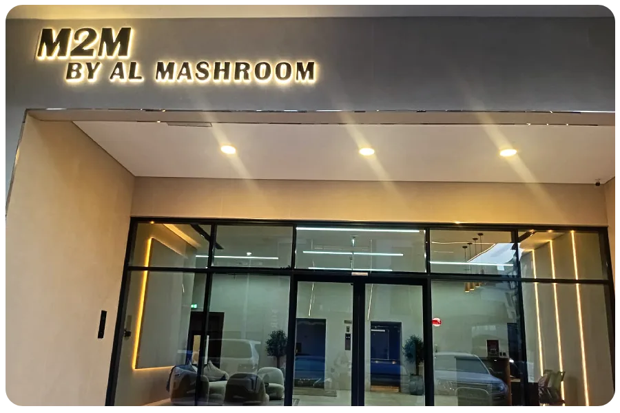 Backlit signboard project on the Zhiyan Advertising website